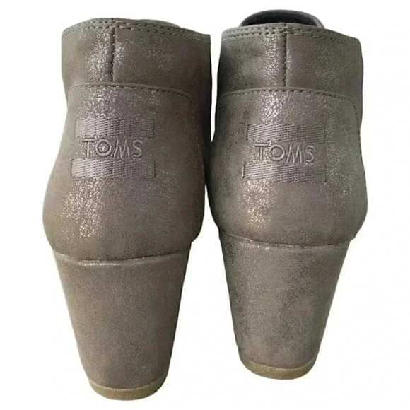 Toms Metallic Gray Ankle Boots - Picture 4 of 7